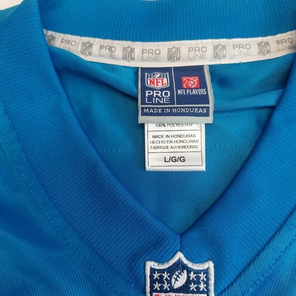 PRO LINE Detroit Lions Jersey Mens Size L Marvin Jones Jr #11 On Field Blue - Picture 2 of 6